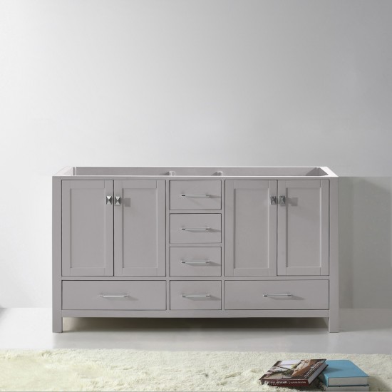 Caroline Avenue 60" Double Cabinet in Cashmere Gray