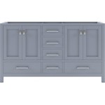 Caroline Avenue 60" Double Cabinet in Gray