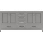 Caroline Avenue 72" Double Cabinet in Cashmere Gray