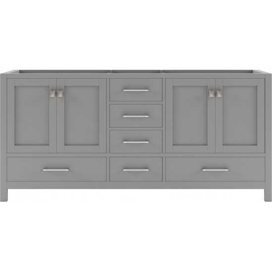 Caroline Avenue 72" Double Cabinet in Cashmere Gray