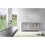 Caroline Avenue 72" Double Cabinet in Cashmere Gray