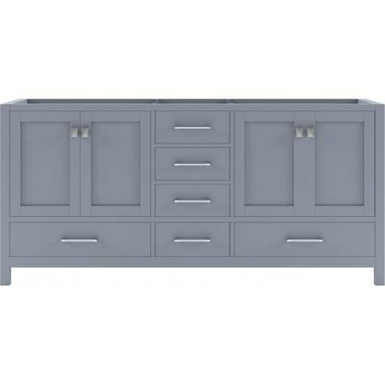 Caroline Avenue 72" Double Cabinet in Gray