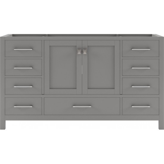 Caroline Avenue 60" Single Cabinet in Cashmere Gray