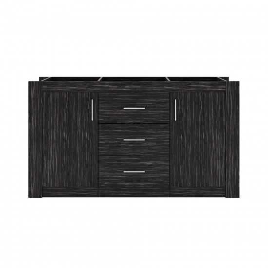 Tavian 60" Double Cabinet in Midnight Oak