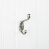 3-3/8" Double zinc wall mount hook. Finish: SN.
