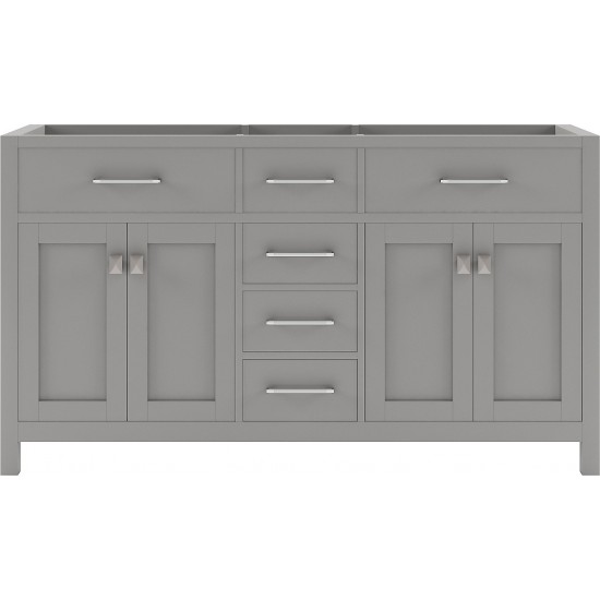 Caroline 60" Double Cabinet in Cashmere Gray