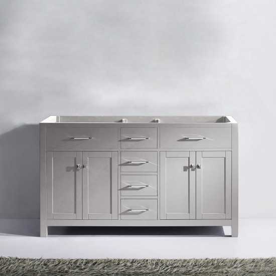 Caroline 60" Double Cabinet in Cashmere Gray