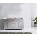 Caroline 60" Double Cabinet in Cashmere Gray