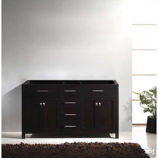 Caroline 60" Double Cabinet in Espresso