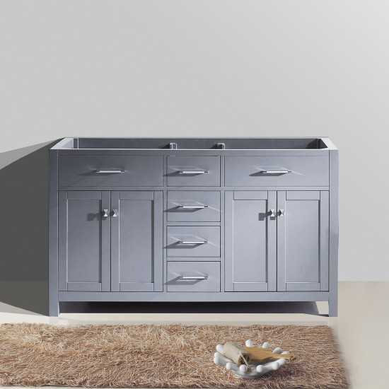 Caroline 60" Double Cabinet in Gray