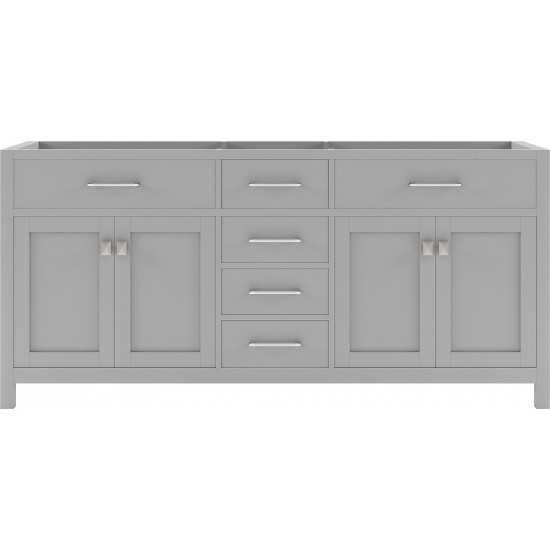 Caroline 72" Double Cabinet in Cashmere Gray