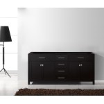 Caroline 72" Double Cabinet in Espresso