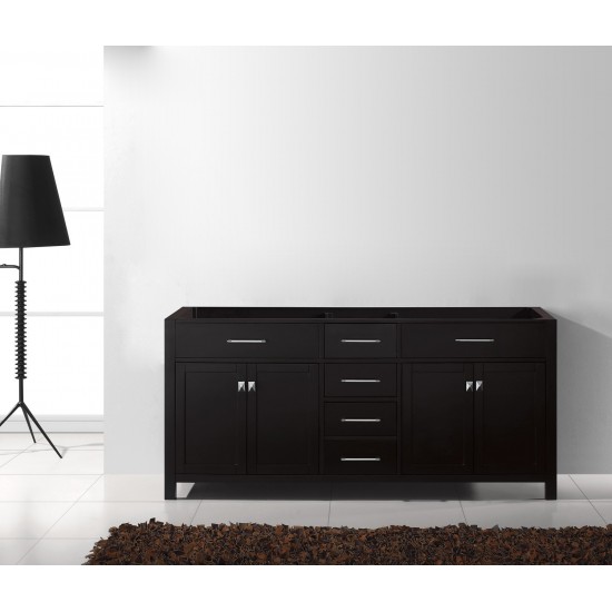 Caroline 72" Double Cabinet in Espresso