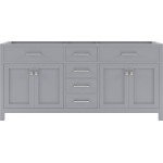 Caroline 72" Double Cabinet in Gray