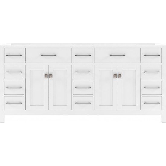 Caroline Parkway 72" Double Cabinet in White