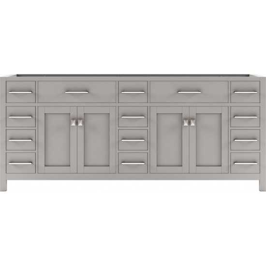 Caroline Parkway 78" Double Cabinet in Cashmere Gray