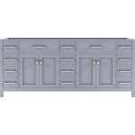 Caroline Parkway 78" Double Cabinet in Gray