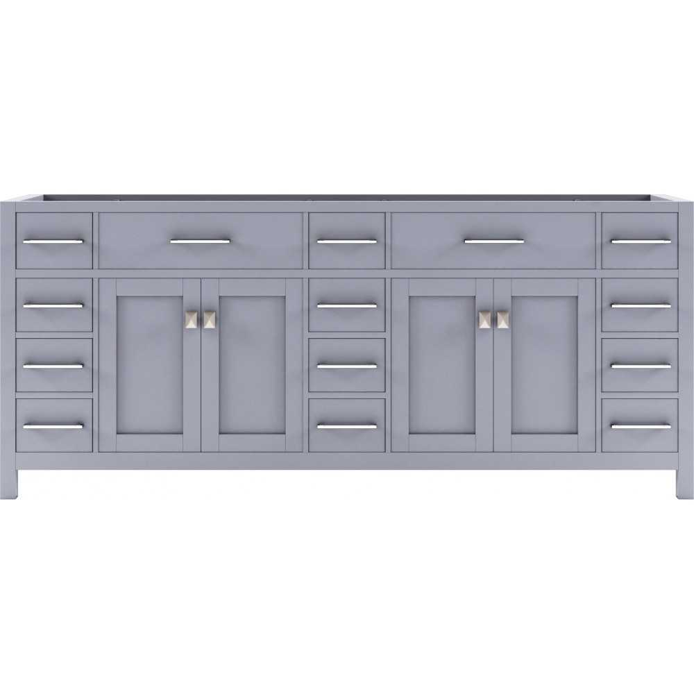 Caroline Parkway 78" Double Cabinet in Gray