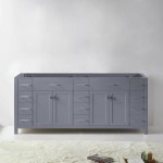 Caroline Parkway 78" Double Cabinet in Gray