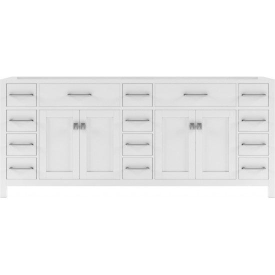 Caroline Parkway 78" Double Cabinet in White