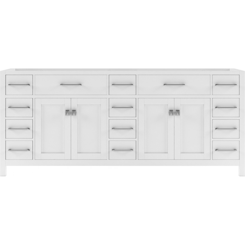 Caroline Parkway 78" Double Cabinet in White