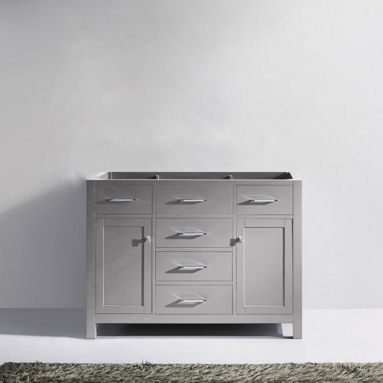 Caroline 48" Single Cabinet in Cashmere Gray