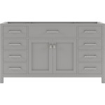 Caroline 60" Single Cabinet in Cashmere Gray