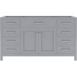 Caroline 60" Single Cabinet in Gray