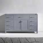 Caroline 60" Single Cabinet in Gray