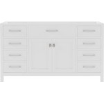 Caroline 60" Single Cabinet in White