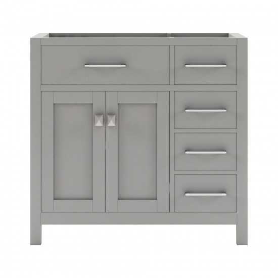 Caroline Parkway 36" Single Cabinet in Cashmere Gray