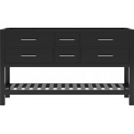 Caroline Estate 60" Double Cabinet in Espresso