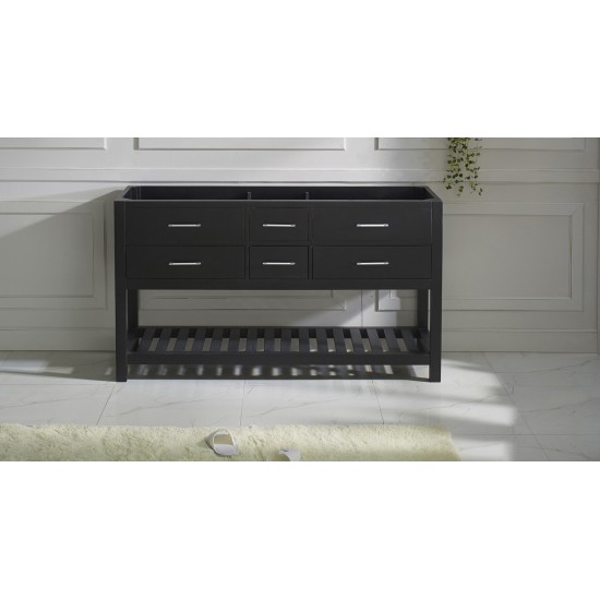Caroline Estate 60" Double Cabinet in Espresso