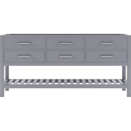 Caroline Estate 72" Double Cabinet in Gray