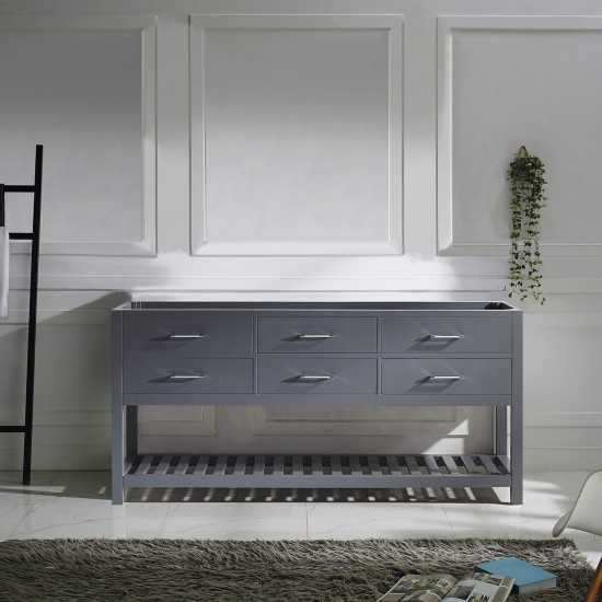 Caroline Estate 72" Double Cabinet in Gray