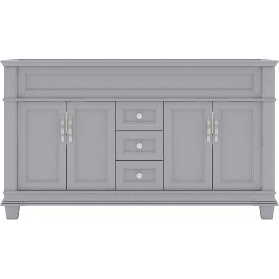 Victoria 60" Double Cabinet in Gray