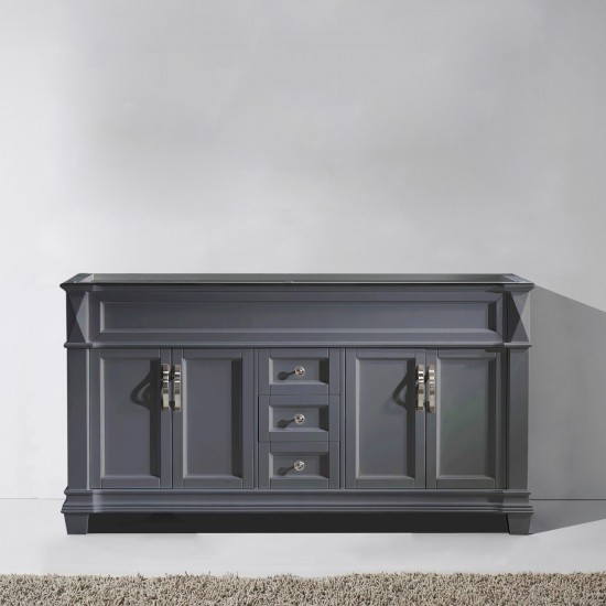 Victoria 60" Double Cabinet in Gray