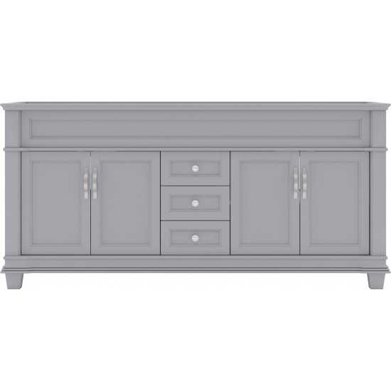 Victoria 72" Double Cabinet in Gray