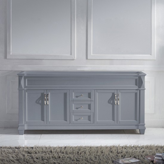 Victoria 72" Double Cabinet in Gray