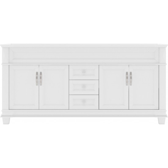 Victoria 72" Double Cabinet in White