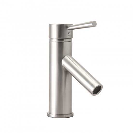 Gloria 48" Double Bath Vanity in White and Square Sinks with Brushed Nickel Faucets and Matching Mirror