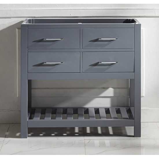 Caroline Estate 36" Single Cabinet in Gray