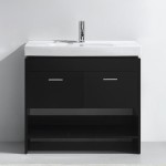 Gloria 36" Single Bath Vanity in Espresso and Square Sink