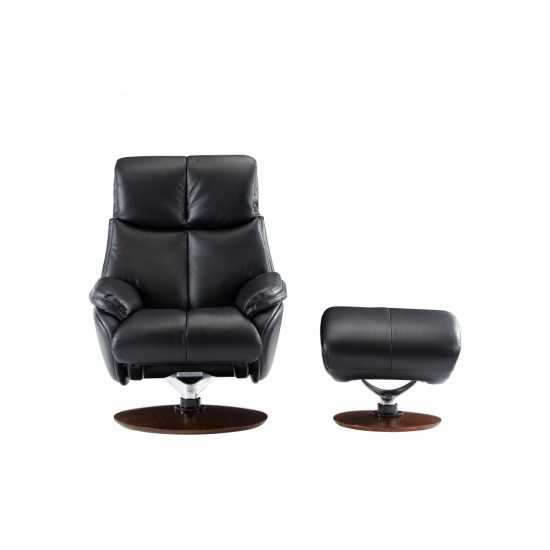 15-3725 Alicia Pedestal Recliner / Ottoman