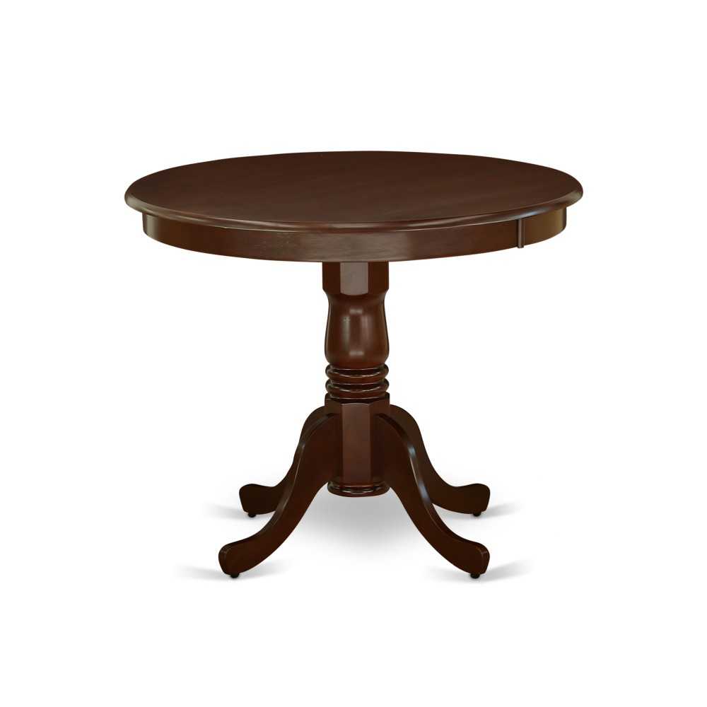 Antique Table 36" Round With Mahogany Finish