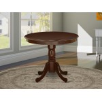 Antique Table 36" Round With Mahogany Finish