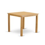 Café Pub, Counter Height Square Table - Natural Oak Finish