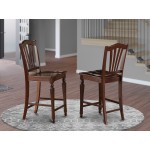 Chelsea Stools With Wood Seat, 24" Seat Height - Set Of 2