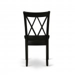 Clarksville Double X-Back Chairs In Black Finish - Set Of 2