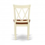 Clarksville Double X-Back Chairs In Buttermilk & Cherry Finish - Set Of 2